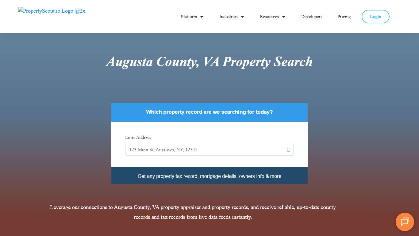 Augusta County, VA Property Records Search - Propertyscout.io